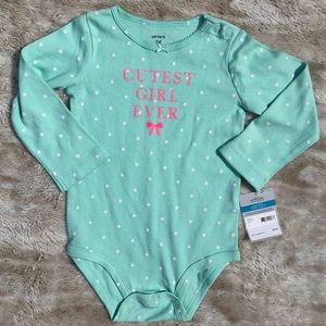 3/$20❗️NWT “cutest girl ever” onesie